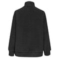 thumbnail image 4 of Ounisa Womens Cable Knit Tops Long Casual Zipper Slouchy Cardigans Sweater Trench Coat Jacket with Pockets, 4 of 6