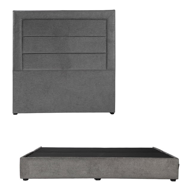 Base cama King Size DICASA Cabecera Blend Gris Oscuro
