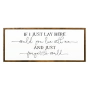 If I Just Lay Here Sign Bedroom Wall 20x40 inches | Sweet Dreams Wall Decor Above Bed | Farmhouse Bedroom Decor | Bedroom Art | If I Just Lay Here | Master Bedroom Wall Decor