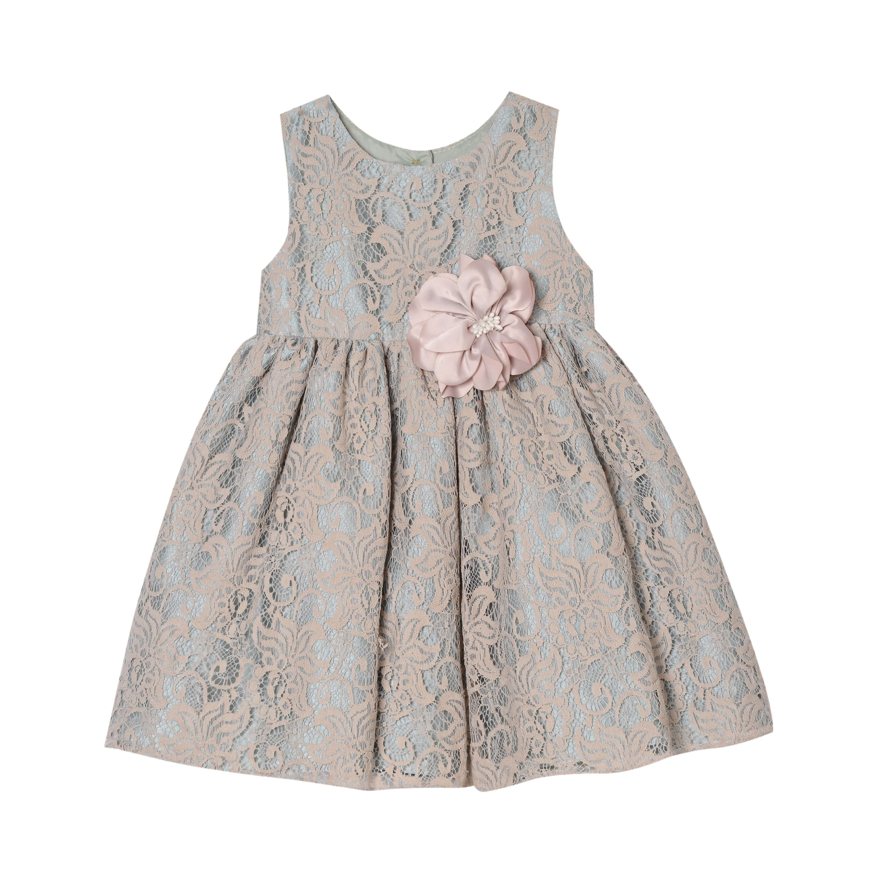 Marmellata Flower Waist Lace Occasion Dress (Little Girls) Walmart
