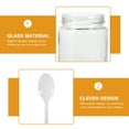 thumbnail image 6 of 4 Pcs Bottle with Spoon and Lid Seasoning Pot Glass Oil Bottle Condiment Bottles Salt Holder, 6 of 6