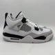 thumbnail image 1 of NEW N I-K-E A i r-Jor-dan 4 Retro Military Black Neutral Grey 408452-111 GS Sz 6Y-7Y, 1 of 6