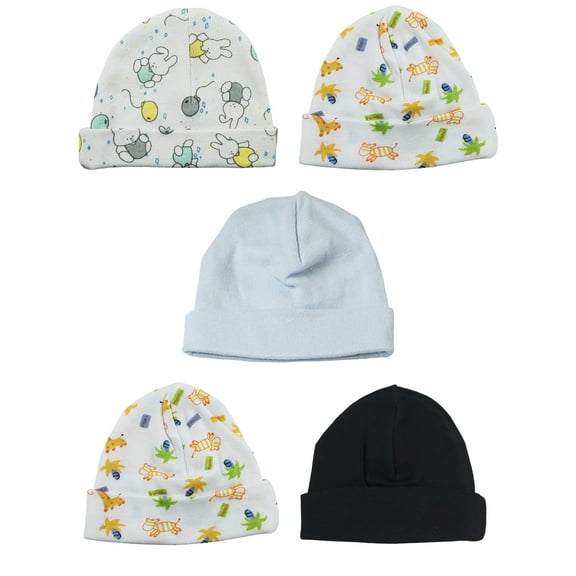 Bambini Boys Baby Caps (Pack of 5)