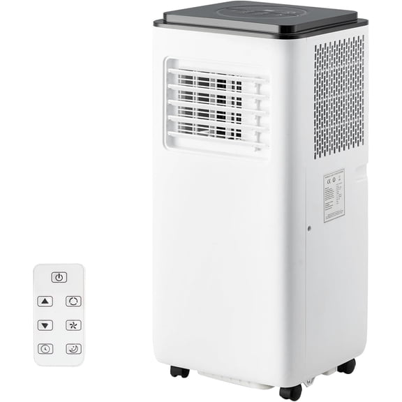 8000BTU Portable Air Conditioner, 3-in-1 Remote Control AC with 24-Hour Timer, Cooling Area Up to 350 Sq. Ft. Room Air Conditioner with Cooling/Fan/Dehumidifier, Bedroom/Office