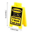 thumbnail image 6 of Vekome Cat Vomit Sign, Dog Vomit Sign, Cat Vomit Caution Sign, 4 " Funny Cat Sign Decor, Cats Live Here Novelty Desk Sign, Yard Warning Sign, 6 of 6