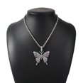 thumbnail image 1 of Collier Papillon Chaîne Vintage Pendentif Papillon en Strass pour Femmes, 1 of 10