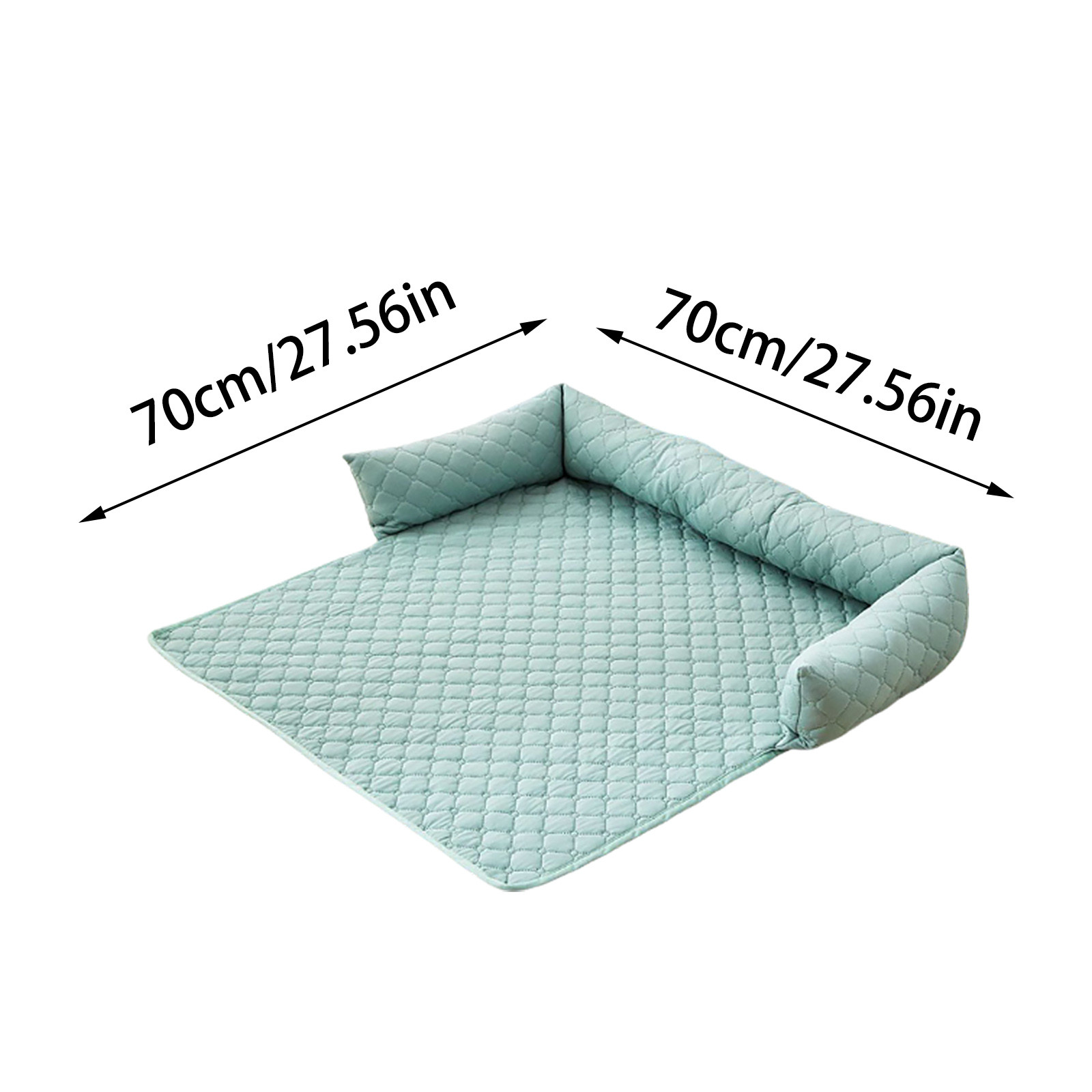Dog Cooling Mat - No-Tech Self Cooling Pet Bed - Waterproof Dog Pad for Car Travel, Home, Apartment & Backyard - Comfortable Cooling Solution for Hot Weather (27.5" Square)