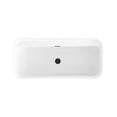 thumbnail image 6 of Elegant Kitchen & Bath BT10467GW-MBK 67 in. Soaking Bathtub, Glossy White with Matte Black Trim, 6 of 10