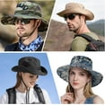 thumbnail image 6 of Sun Hats for Men Women Boonie Hat UPF 50+ Bucket Hat Wide Brim UV Protection Fishing Hiking Safari Outdoor Hats, 6 of 6