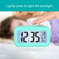 QiwagFerng Digital Alarm Clock Background Lighting LCD Display Snooze