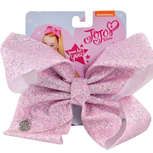 Nickelodeon - JoJo Siwa Large Signature Pink Glitter Hair Bow for Girls