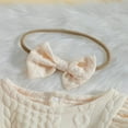 thumbnail image 4 of Ensemble Robe Fille Manches Longues Automne Robe Trapèze + Bandeau Nœud Papillon, 4 of 9