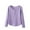 Purple, variant on Besolor Womens Pajamas Tops Crewneck Long Sleeve Button Thermal Shirts Casual Soft Loungewear Layering Top