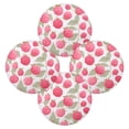 thumbnail image 2 of Round Placemat Heat Resistant & Wrinkle-Free Dining Table Decor Placemat For Home & Weddings Raspberry Pattern, 2 of 7