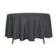 thumbnail image 1 of sancua Mantel redondo – 90 pulgadas – resistente al agua, a prueba de derrames, lavable de poliéster, mantel decorativo para mesa de comedor, buffet, fiestas y camping, color gris, 1 of 1