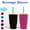 T, variant on Toycle 5pcs 401-500ml Reusable Insulated Iced Coffee Beverage Sleeve Drink Cup(T,Neoprene)