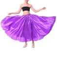 thumbnail image 4 of YEAHDOR Girls Long Full Circle Dance Skirt Flamenco Costume for Dance Performance,Sizes 3-12, 4 of 5