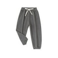 thumbnail image 2 of Zwiiyzr 3-9Y Little Boys Girls Corduroy Jogger Pants Toddlers' Drawstring Elastic Waist Cotton Casual Sweatpants Gray, 2 of 3