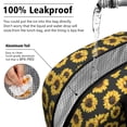 thumbnail image 5 of Reusable Sunflower Lnsulated Lunch Bag for Women & Men-Leakproof Water-Resistant Cooler Tote,Large Capacity(10.6x8.7x6.3in)for Work,Office,Travel,Picnic,Beach., 5 of 7