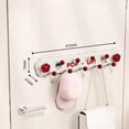 thumbnail image 6 of Heavy Duty No Drill Wall Hooks, Self Adhesive Wrought Iron Coat Rack, Rustproof Metal Entryway Organizer, Removable Wall Mounted Hangers for Coats, Hats, Towels, Keys, Mudroom Storage, White, 6 of 6