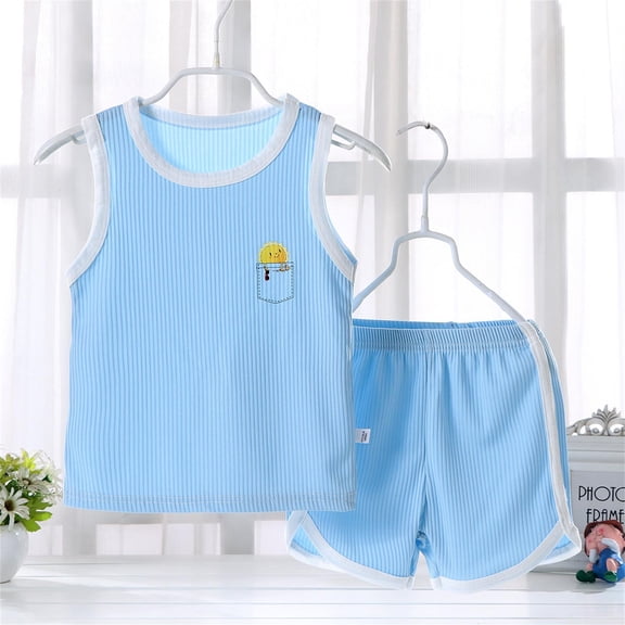 Kids Kids Casual Outfit Set Summer Casual Wear Size 2T-12 Years