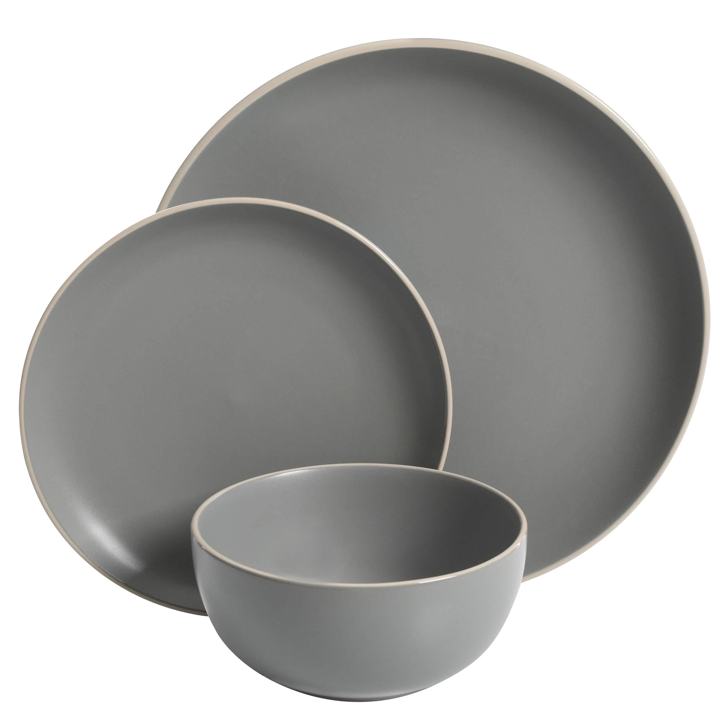 Gibson Home Remi 12pc Dinnerware Set - Gray