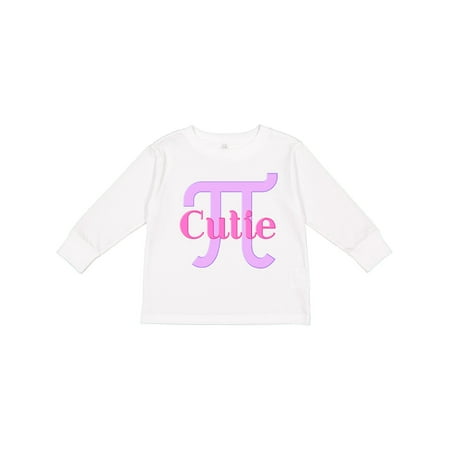 

Inktastic Cutie Pi Boys or Girls Long Sleeve Toddler T-Shirt
