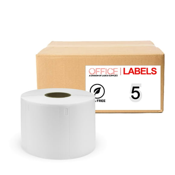 5 Rouleaux d'Adidas Compatible Labels pour DYMO 2-1/4" X 1-1/4" (32mm X 57mm)