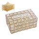 thumbnail image 1 of Adornos Decorativos De Escritorio De Caja De Pañuelos De Cristal De Metal Rectangular De Estilo Europeo Yuarrent HA029087-00, 1 of 6