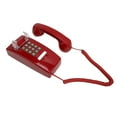thumbnail image 4 of Téléphone Mural Rétro, Téléphone Fixe Filaire Étanche Rouge pour Bureau, 4 of 8