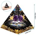 thumbnail image 1 of Pirámide para energía positiva 2.32.3in Cristales de orgonita Cristales de protección Generador de energía para Stre, 1 of 2