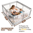 thumbnail image 4 of Beavtaens Baby Play Mat for Floor, Fits 50x50 Playpen, Non-Slip, Soft for Infants, 0-4 Years, Nature, 4 of 10