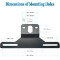 thumbnail image 6 of License Plate Bracket Holder- Black Universal Stainless Steel Car Tag Frame Mounting Kit for Truck, 6 of 9