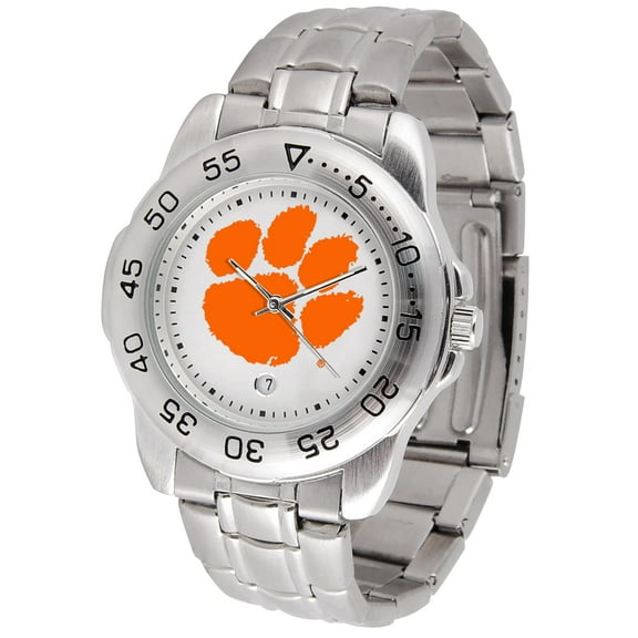 White Clemson Tigers Sport Steel Watch