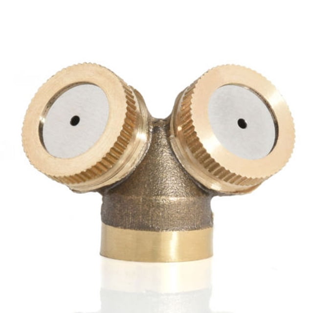 Gold Adjustable Brass Spray Misting Nozzle Garden Sprinklers Irrigation