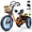 Orange, variant on ESKUTE T300P Adult Electric Tricycle with Reverse, 3 Wheel Electric Bike, Foldable E Trike, 998.4Wh Battery, 20" x 4.0" Fat Tire, Stable Ride Tricycle for Seniors & Parents, Black, UL2849
