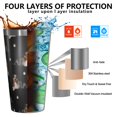 thumbnail image 3 of 16oz Tumblers Australian Shepherd Dog and Footprints Stainless Steel Vacuum Insulated Double Wall Travel Tumbler Cups Mug with Lid and Straw,Cleaning Brush for Coffee,Tea, 3 of 4