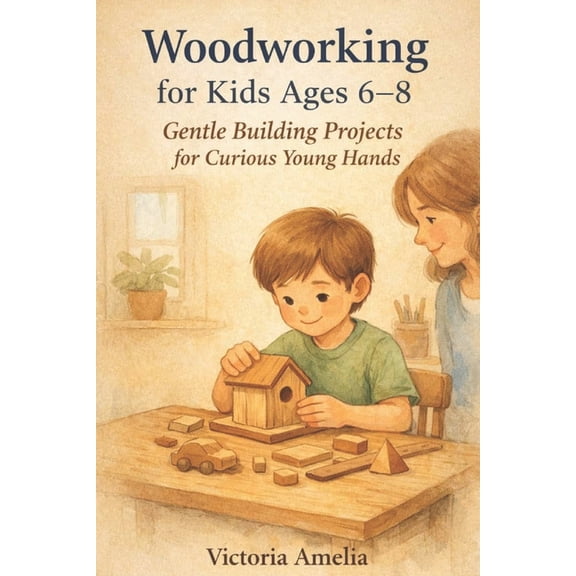 Woodworking for kids Age 6-8: Gentle Building Projects for Curious Young Hands, (Paperback)