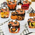 thumbnail image 6 of comerut 6 Sets Cupcake Toppers Insert And Paper Cups Halloween Theme Printing Cupcake Picks Create Atmosphere Food Grade Halloween Party Cake Decorations Supplies, 6 of 8