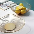 thumbnail image 5 of Metal Fruit Basket Iron Wire Fruit Basket Metal Fruit Vegetable Storage Bowl Round Storage Container Bowl Household Table Display Storage Baskets for Vegetables Snacks Eggs Bread, 5 of 8