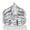 Silvertone, variant on 3.57 Cttw. Cubic Zirconia 2 Piece Bridal Ring Set in .925 Sterling Silver