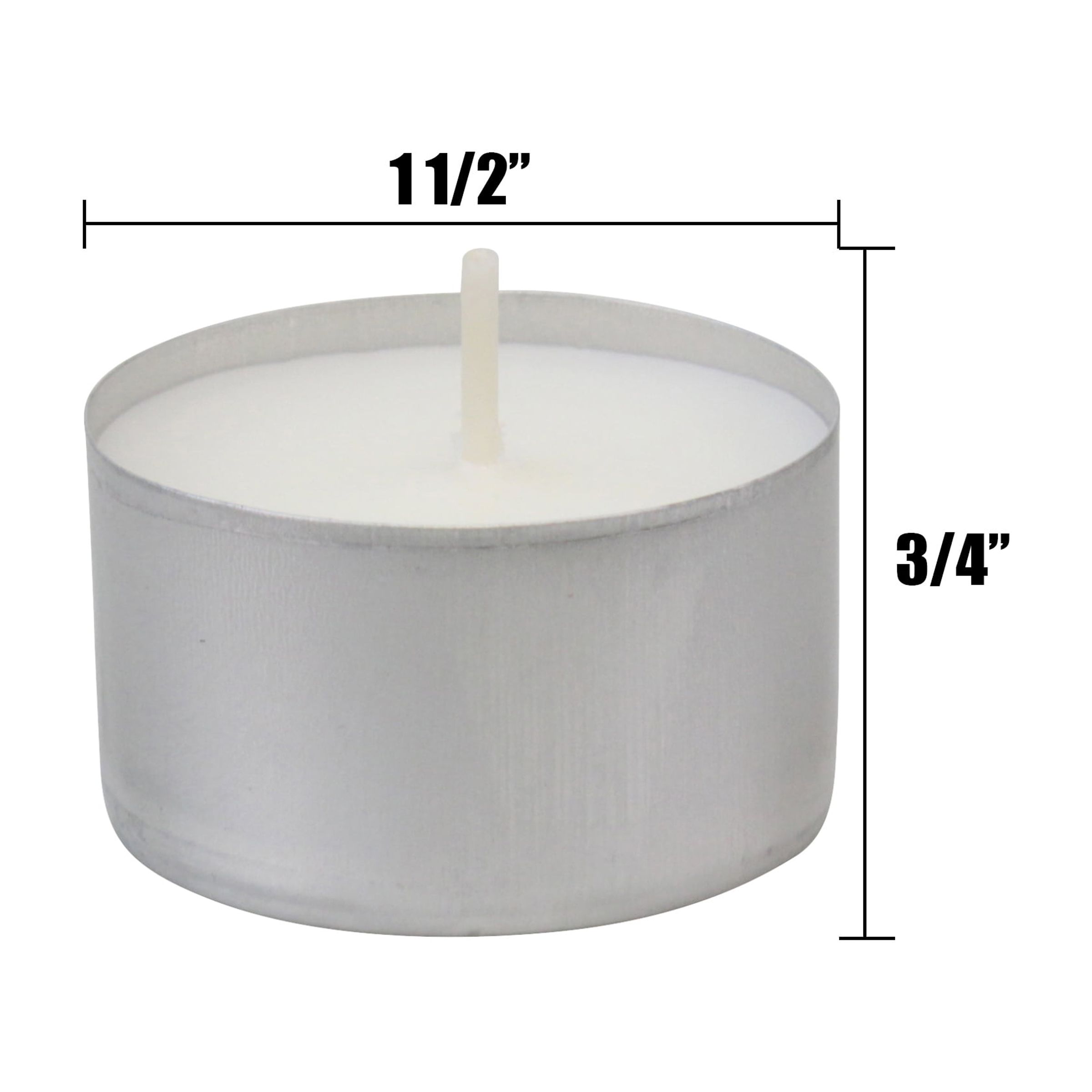 Stonebriar Unscented Long Burning Tealight Candles with 6-7 Hour Burn Time, 200 Pack, White - image 5 of 8