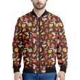 thumbnail image 2 of Chaqueta con cremallera y estampado 3D de setas de dibujos animados para hombre y mujer, sudadera de gran tamaño con plantas, chaquetas bomber de manga larga para primavera y otoño, 2 of 5