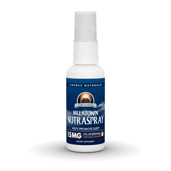 Source Naturals Nutraspray Melatonin - Orange 1.5 mg 2 fl oz Spray