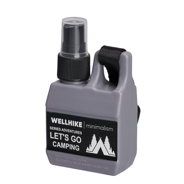 Rociador portátil de 80 ML con botella de spray de viaje con correa de gancho para acampar al aire libre