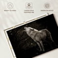 thumbnail image 6 of Elephant Stock The Lone Wolf Wall Art - Horizontal Canvas Wall Art - Living Room Wall Decor - Animal Canvas - Black And Gray Decor - 51" x 34", 6 of 8