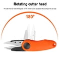 thumbnail image 3 of Folding Scissors Stainless Steel Retractable Fishing Line Clipper Multi-purpose Scissors Fishing Tackle, 3 of 9