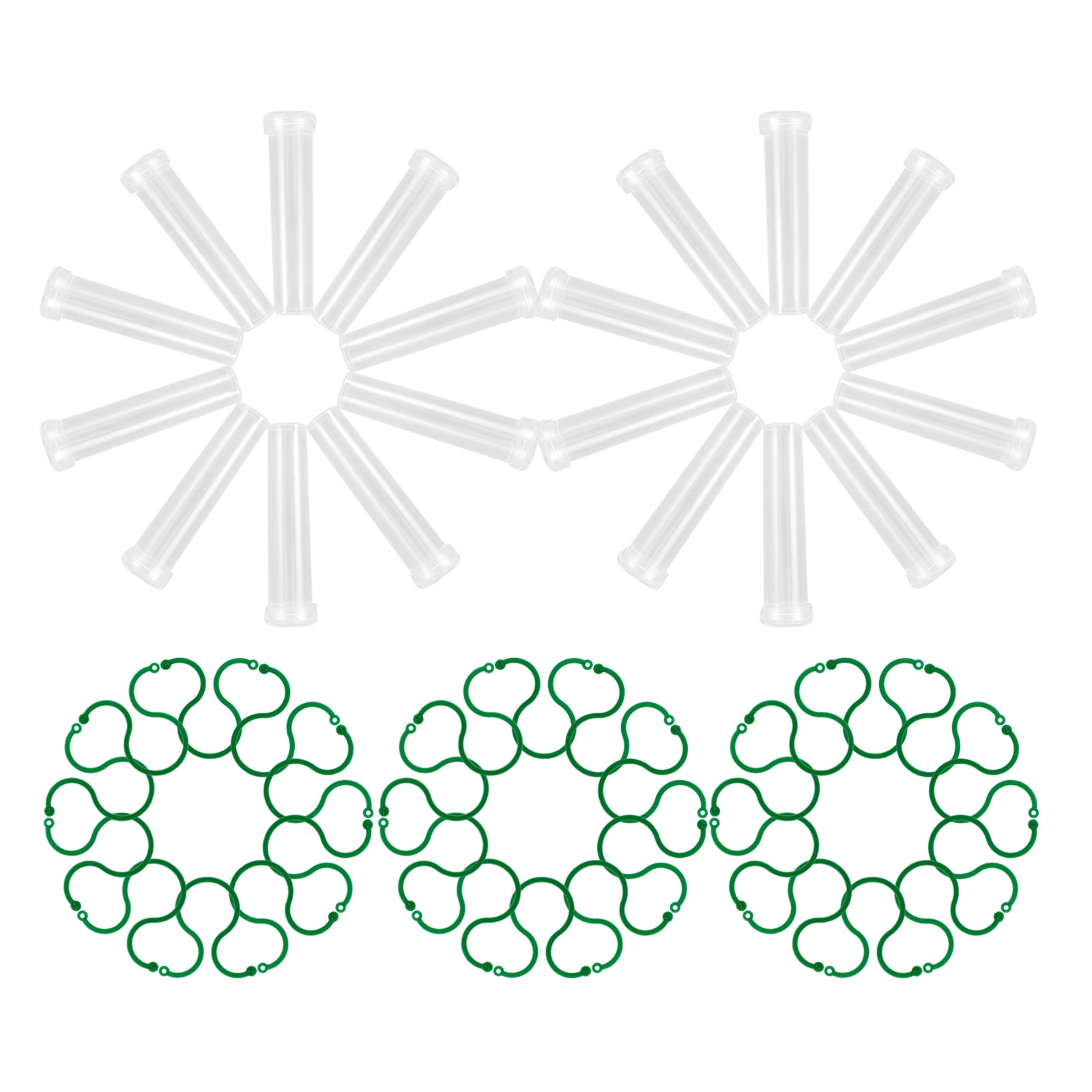 Raindrops Floral Water Tubes for Flower Arrangement Reusable Plastic Flower Tubes Assorted Color 1 Set