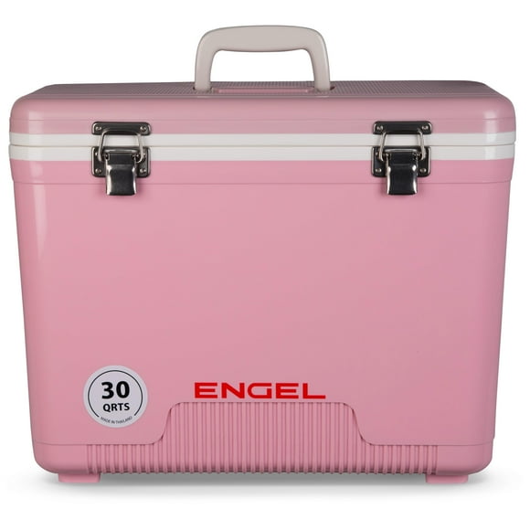 Enfriador ENGEL UC30 30 cuartos de galón, hermético, a prueba de fugas, rosa