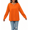 Orange, variant on VILOVE Women Halloween Sweatshirt Pullover Crew Neck Long Sleeve Sweatshirt